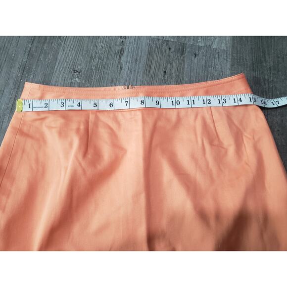 Jones New York Suit Orange Multi Button Blazer Suit Jacket & Skirt 2 Piece Set - Picture 9 of 10